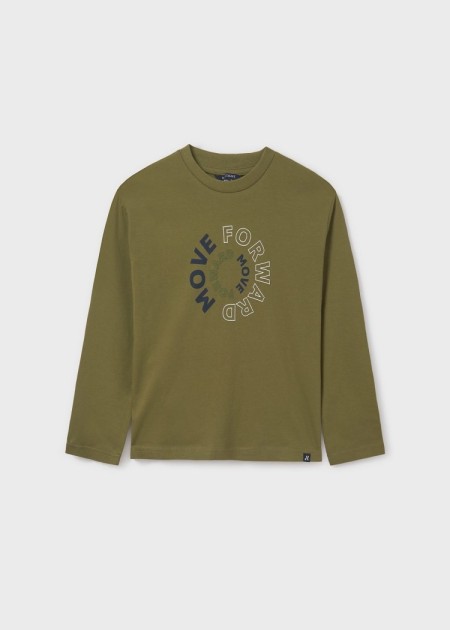 Camiseta texto básica chico